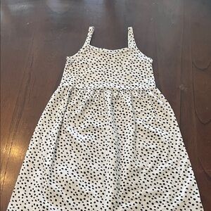 Old Navy Black and White Polka Dot Kids Dress